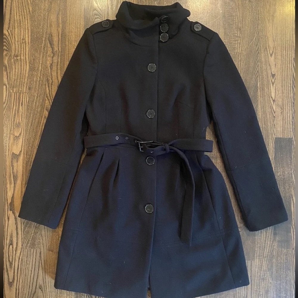 Women’s ZARA Basic Belted Overcoat